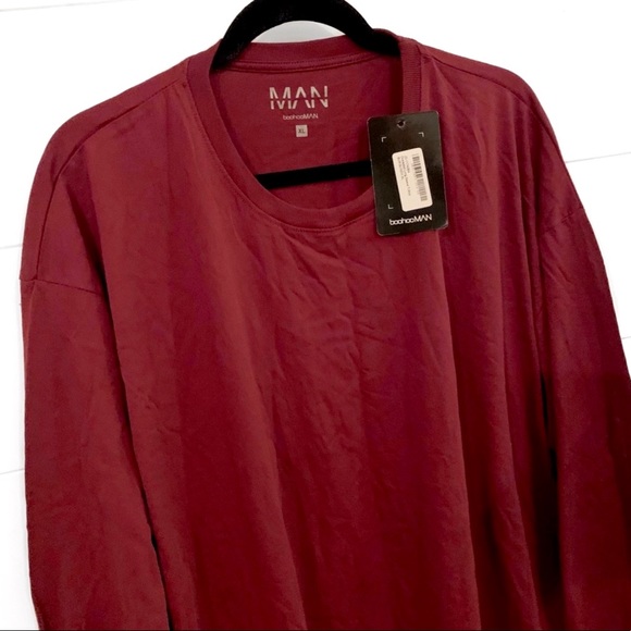 Oversized Long Sleeve Crew Neck Shirt Set - Picture 8 of 14